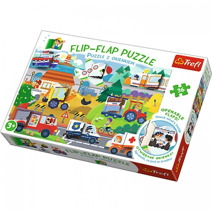 Flip Flap Puzzle - Véhicules
