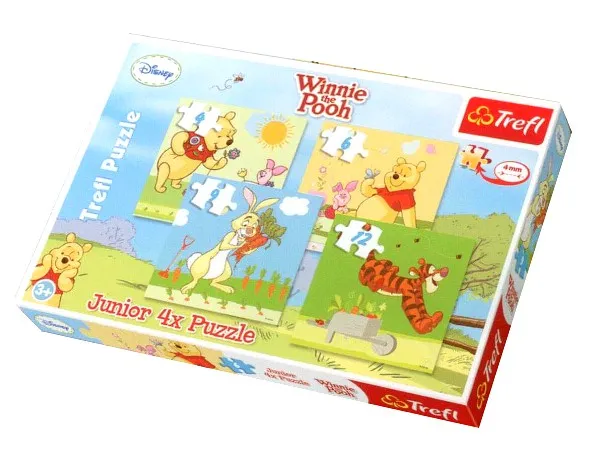 4 mini Puzzles  : Winnie l'Ourson