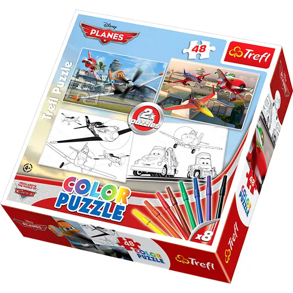 2 Puzzles Planes et coloriages