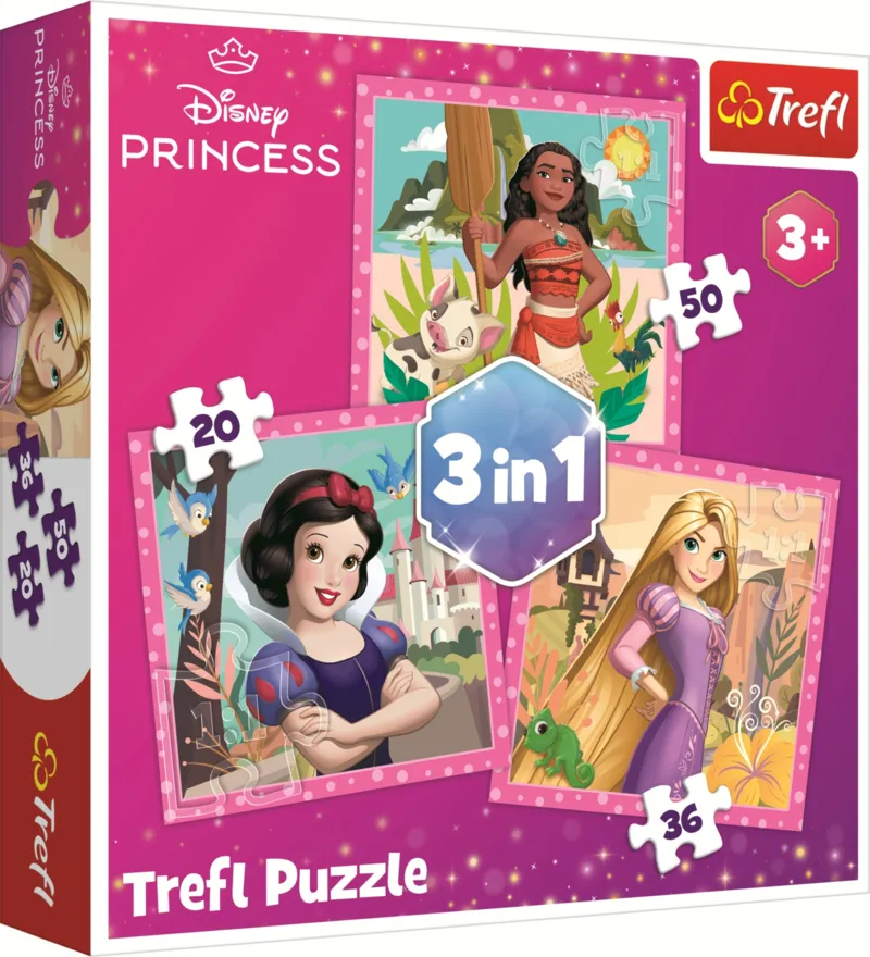 3 Puzzles - Princesses Disney