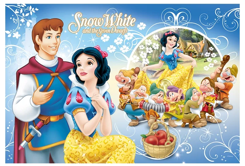 2 Puzzles Lumi Color - Disney Princesses : Blanche Neige et Ariel