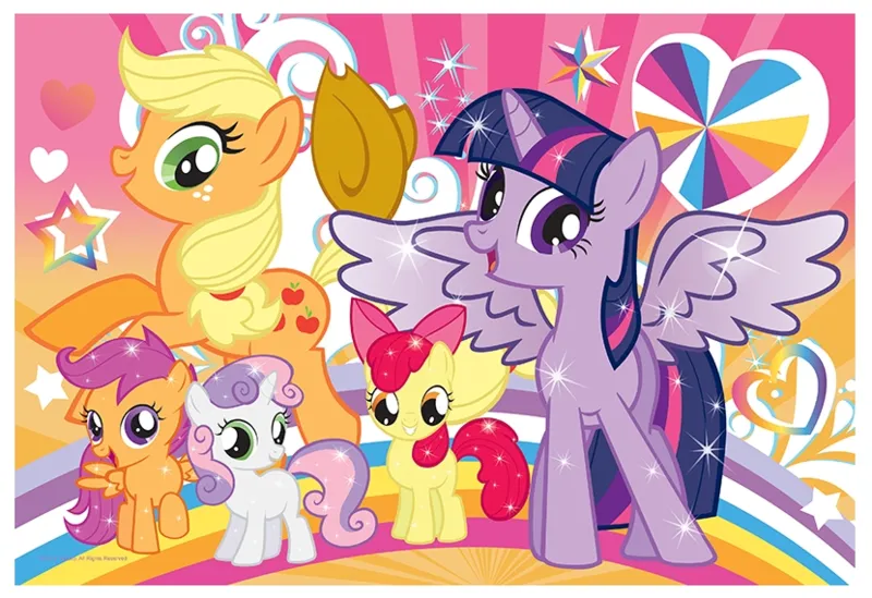 2 Puzzles Lumi Color - My Little Pony