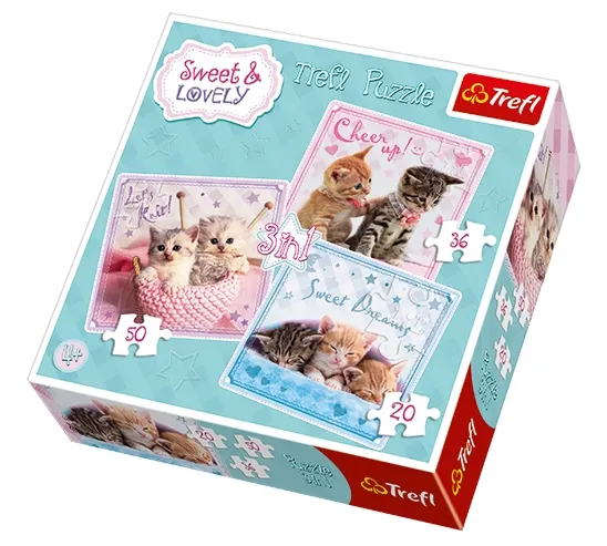 3 Puzzles - Chatons très Tendres