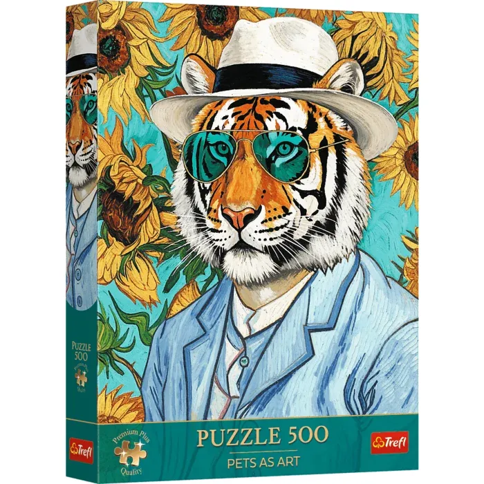 Pets as Art - Monsieur Tigre et Les Tournesols