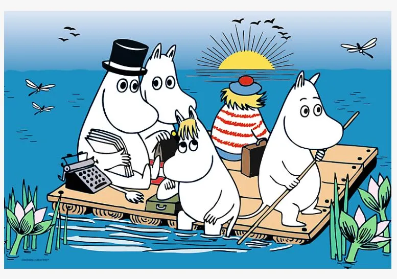 Moomins at the lake