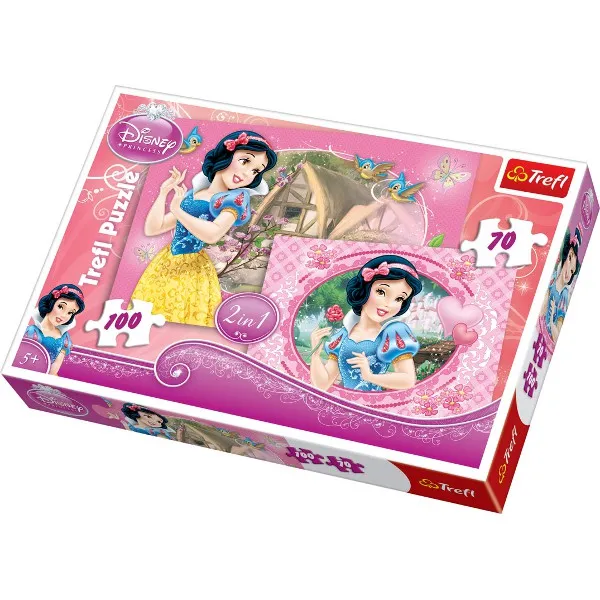 2 Puzzles en 1 : Blanche Neige