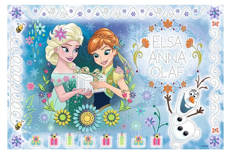 La Reine des Neiges - Puzzle + Magic Marker
