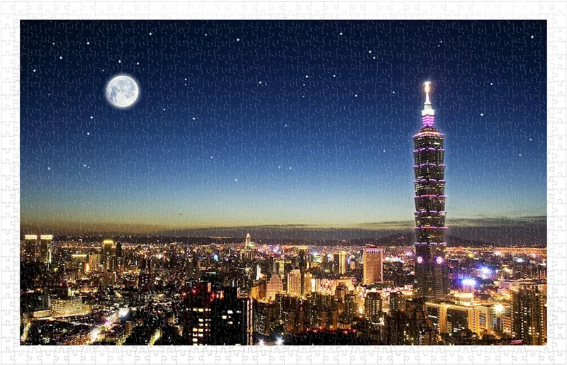 Puzzle en Plastique - Taipei Skyline