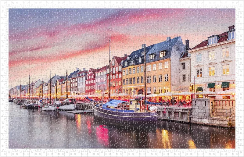 Puzzle en Plastique - Nyhavn Canal in Copenhagen, Denmark