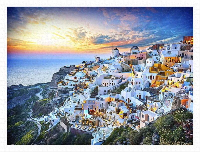 Puzzle en Plastique - Beautiful Sunset of Greece