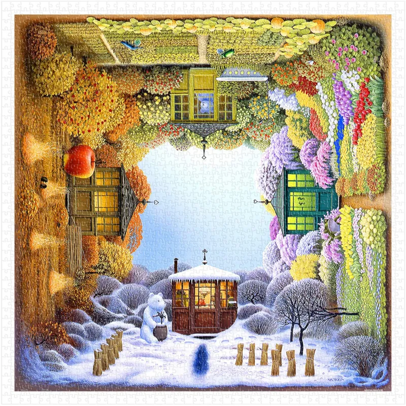 Puzzle en Plastique - Jacek Yerka - Four Seasons