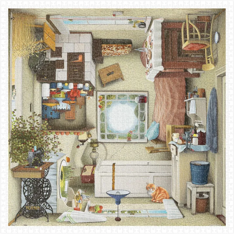 Puzzle en Plastique - Jacek Yerka - Polish Cuisine