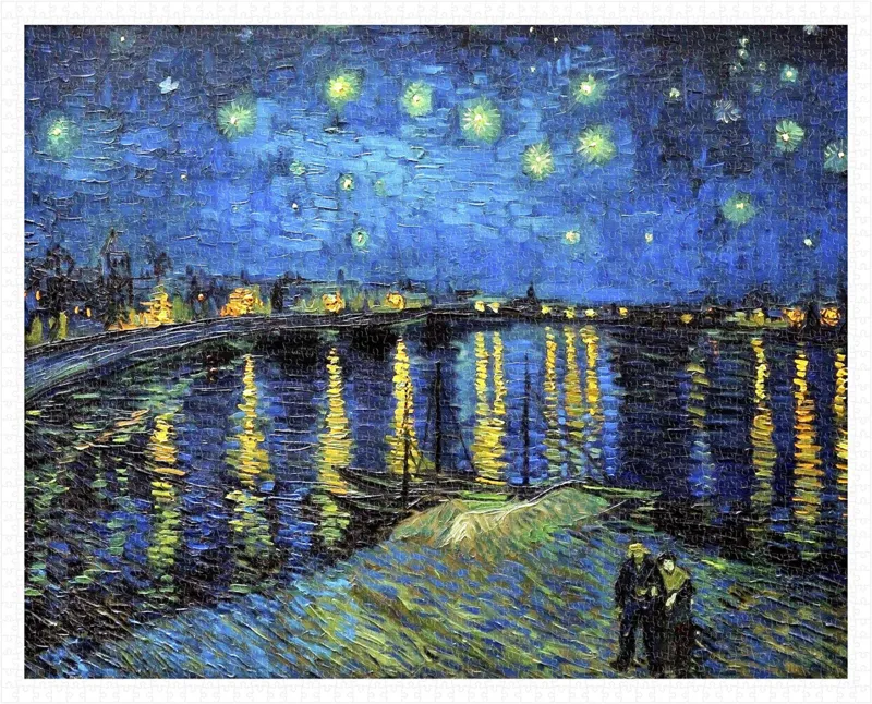 Puzzle en Plastique - Vincent Van Gogh - Starry Night Over The Rhone, 1888