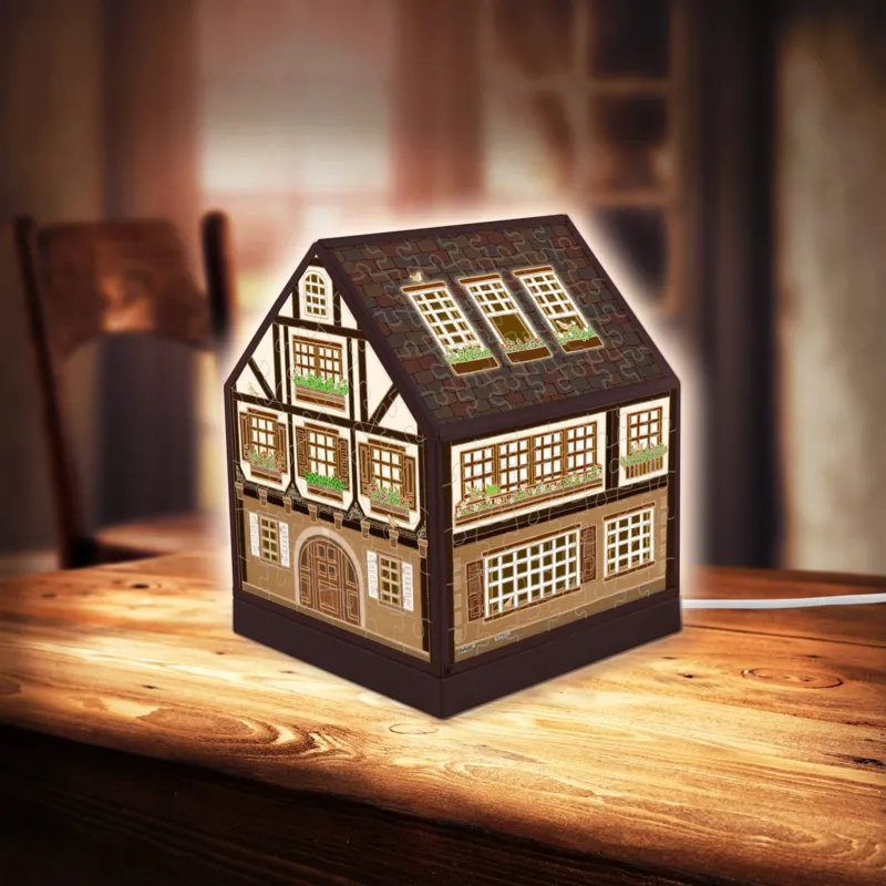 Puzzle 3D - House Lantern - Half-Timbered House