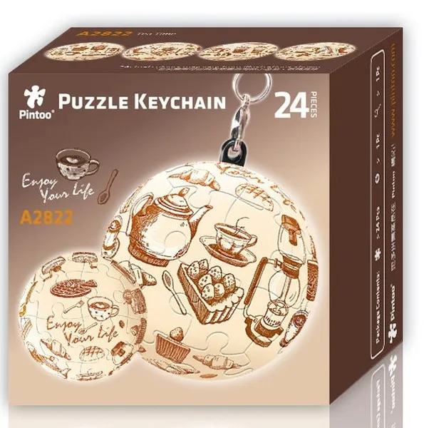 Porte-clé Puzzle 3D - Tea Time