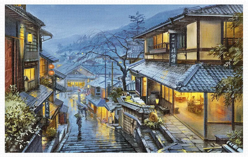 Puzzle en Plastique - Evgeny Lushpin - Old Kyoto