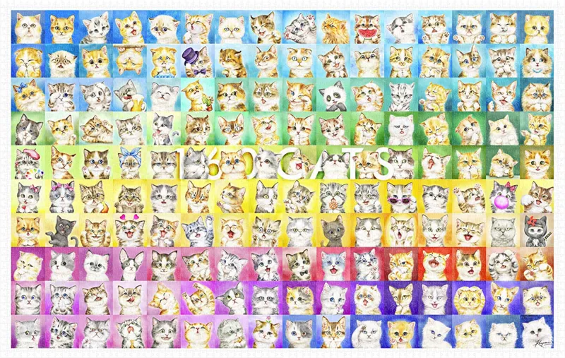 Puzzle en Plastique - Kayomi - 160 Cats