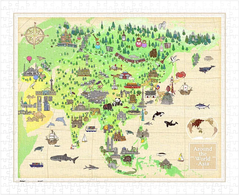 Puzzle en Plastique - Around The World - Asia
