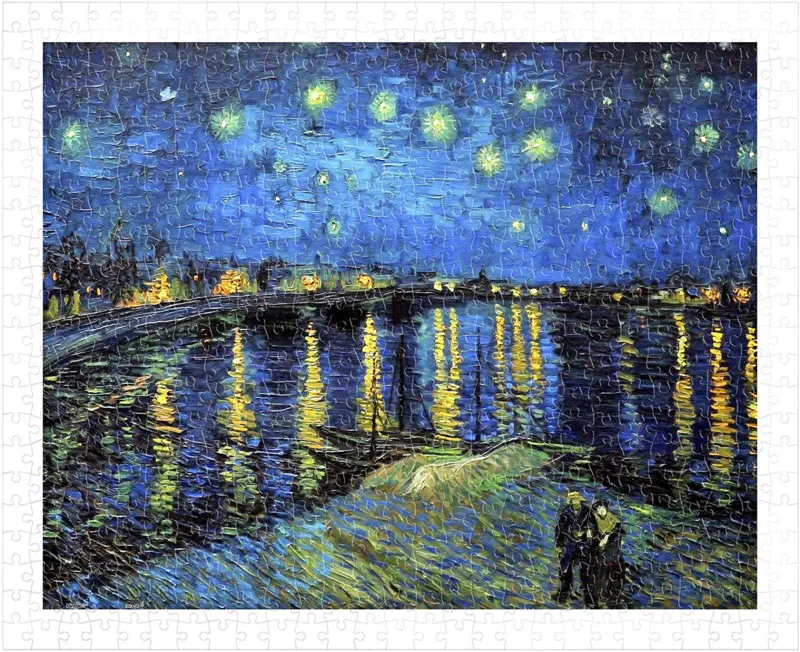 Puzzle en Plastique - Vincent Van Gogh - Starry Night Over The Rhone, 1888