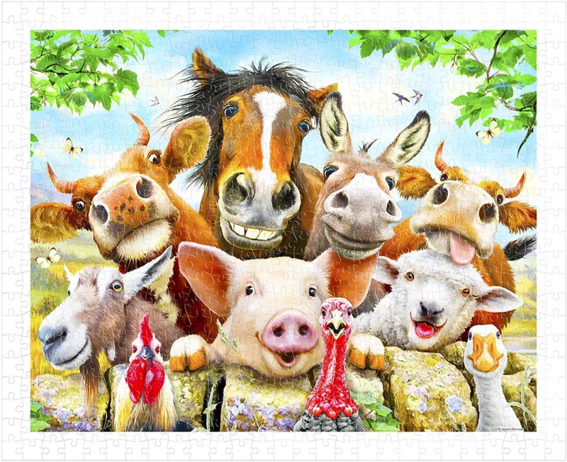 Puzzle en Plastique - Howard Robinson - Farm selfie