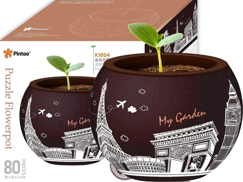 Puzzle 3D - Flower Pot - Modern Architectures