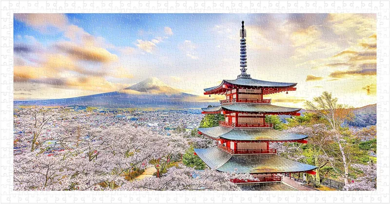 Puzzle en Plastique - Fuji Sengen Shrine, Japan