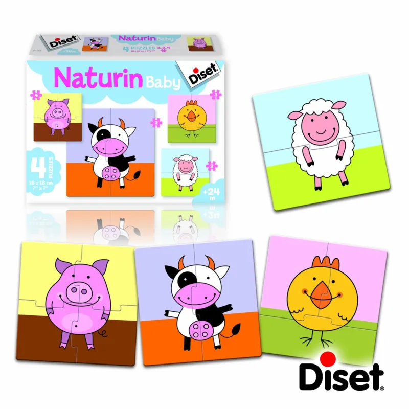 4 Puzzles Naturin Baby : La Ferme