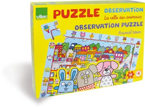 Puzzle en Bois - Grand Puzzle d'Observation