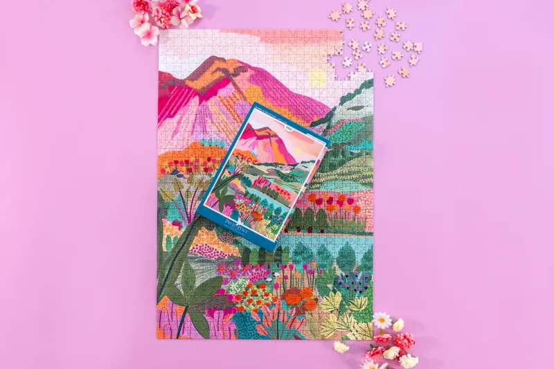 Puzzles paysages adultes : modèles relaxants pour se détendre et voyager chez soi