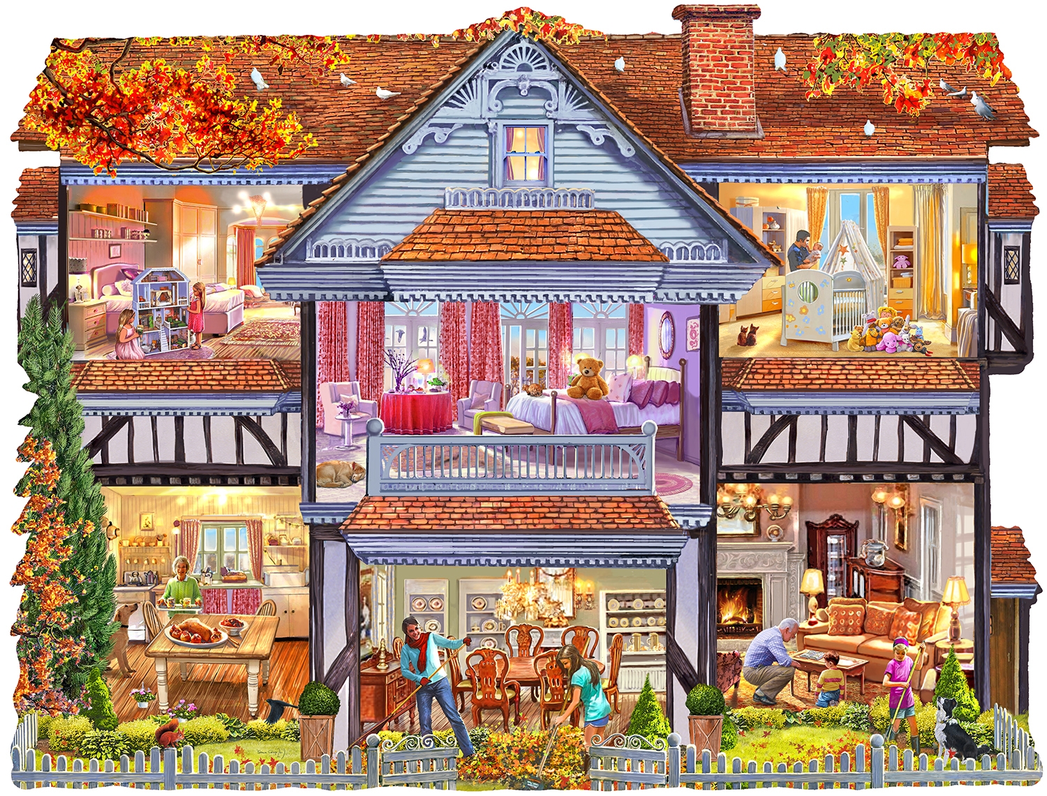 Steve Crisp - Autumn Country House