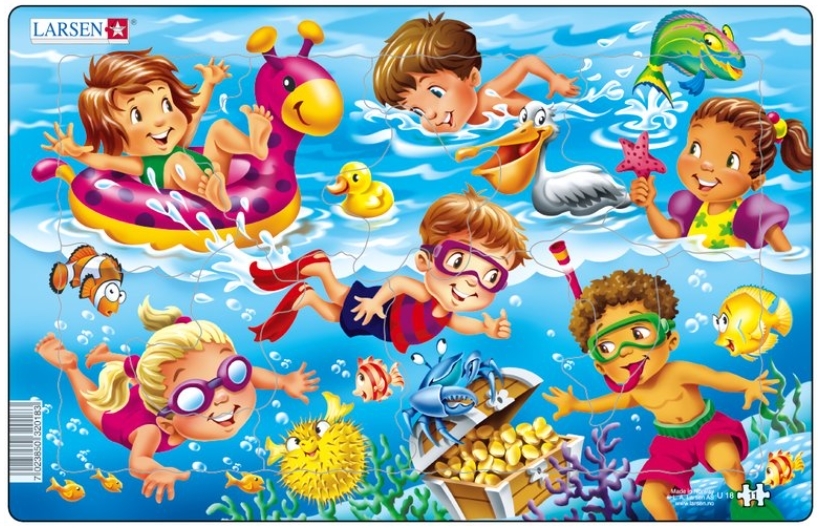 Puzzle Cadre - Jeux d'enfants à la Mer