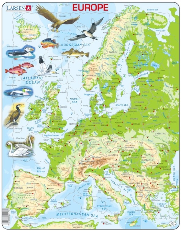 Puzzle Cadre - Europe (en Anglais)