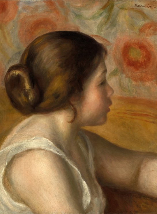 Auguste Renoir : Tête de Jeune Fille, 1890