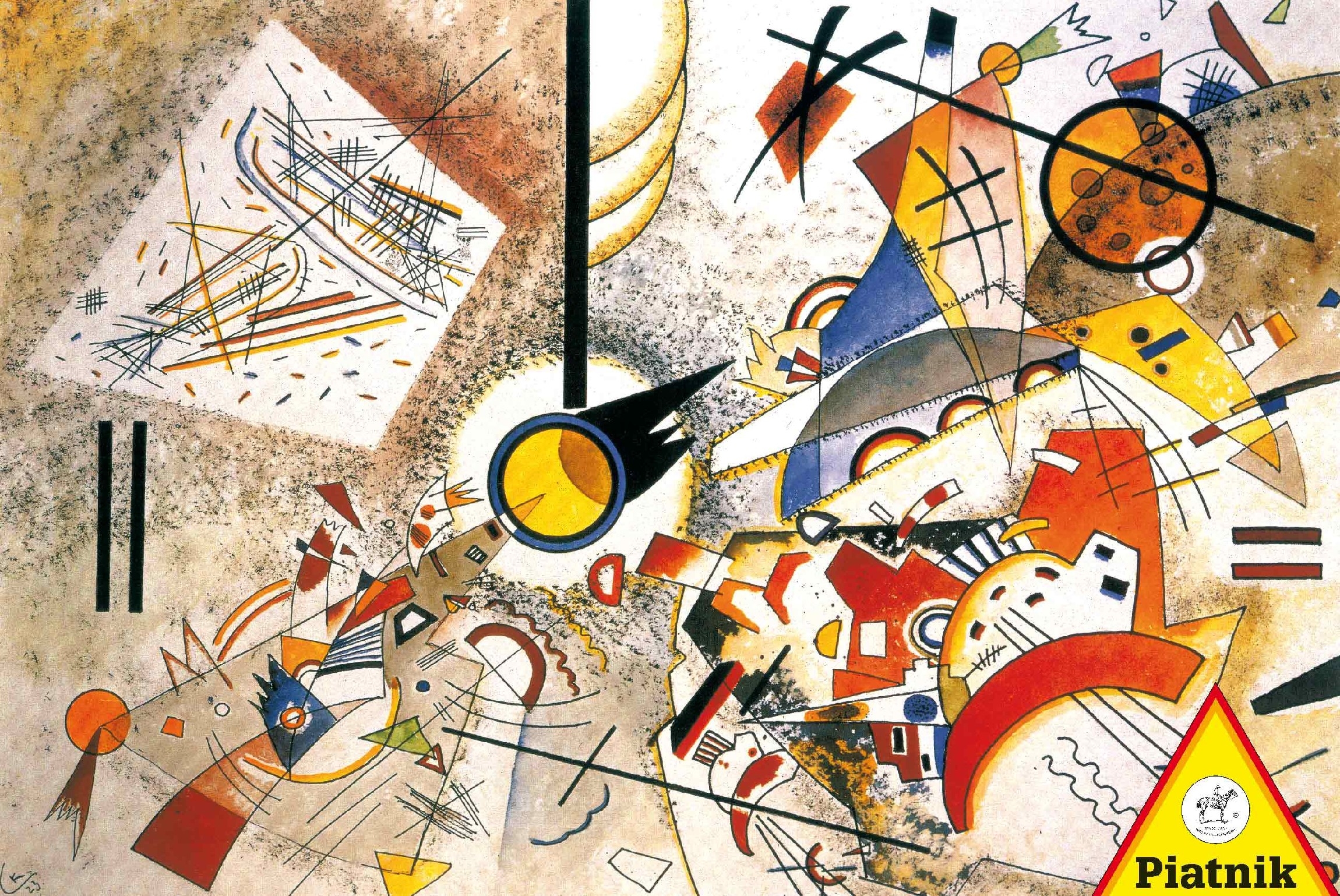 Kandinsky Wassily : Bustling Aquarelle