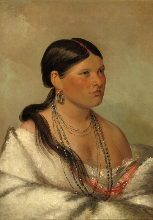 George Catlin : Femme Aigle - Shawano, 1830