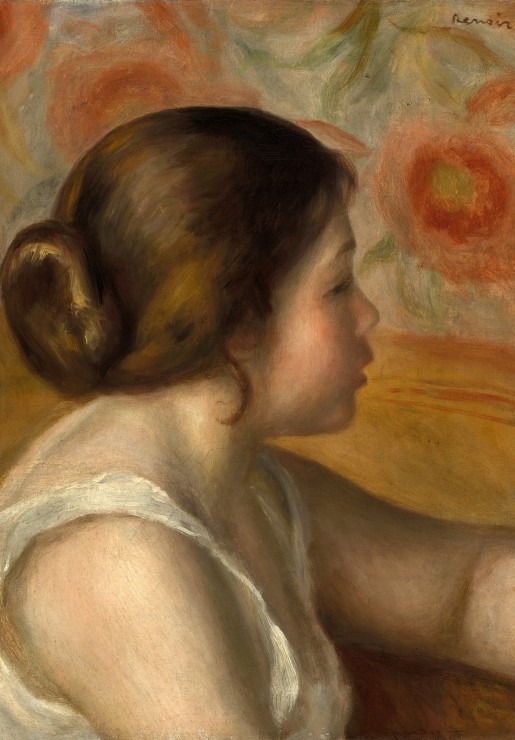 Auguste Renoir : Tête de Jeune Fille, 1890