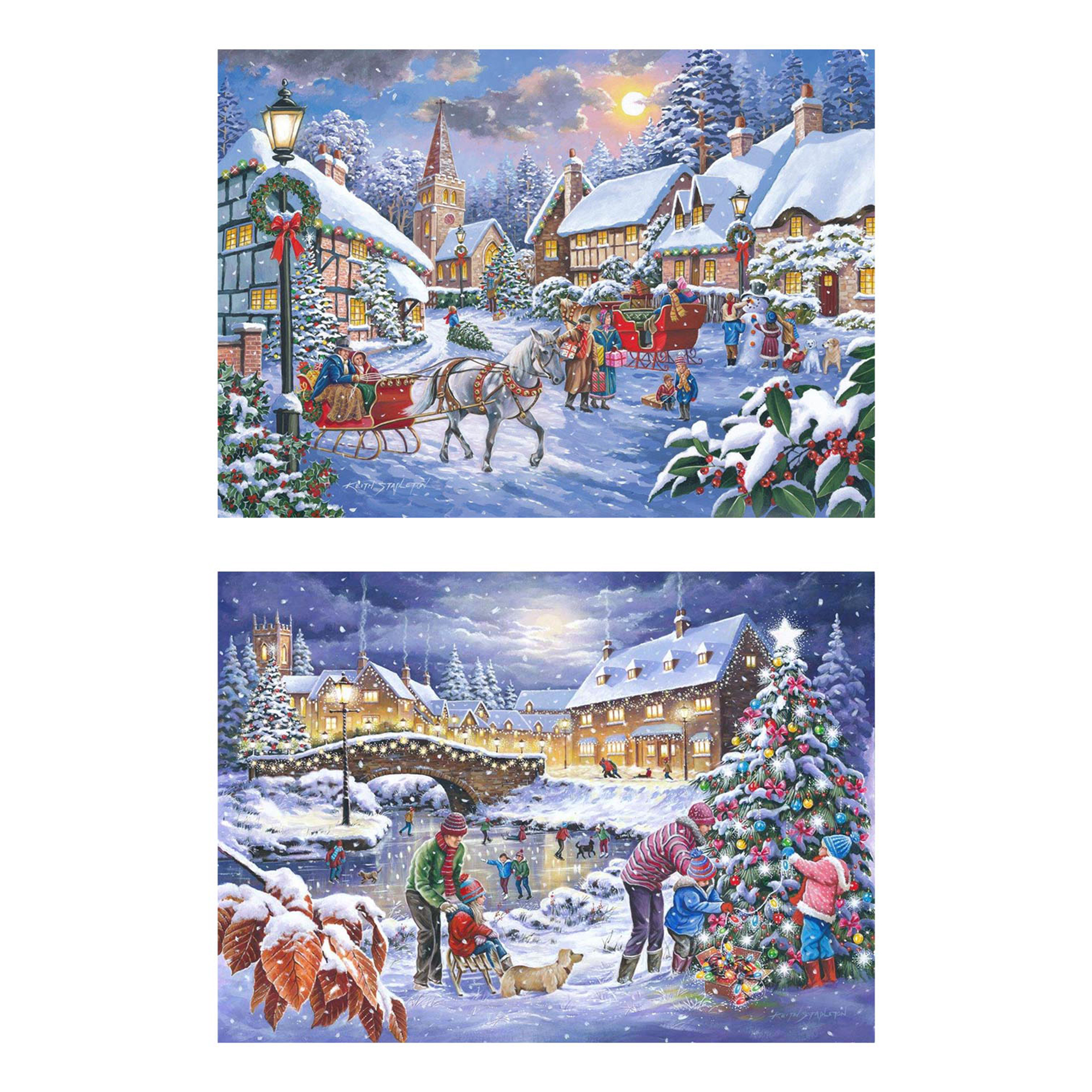 2 Puzzles - Pièces XXL - Christmas Is Coming