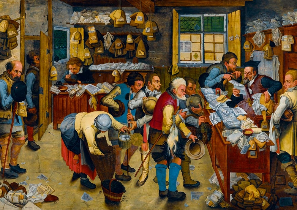 Pieter Brueghel the Younger - The Tax-collector's Office, 1615