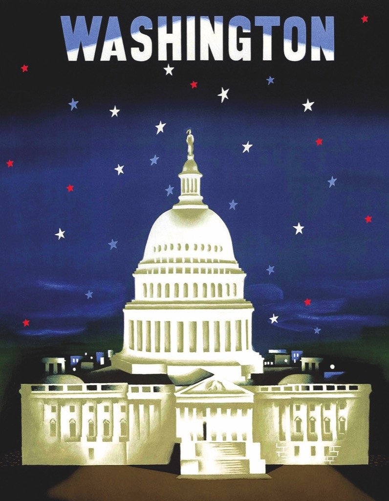 The Capitol - American Airlines Poster Mini