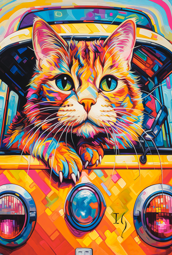 Chat qui Voyage en Buse