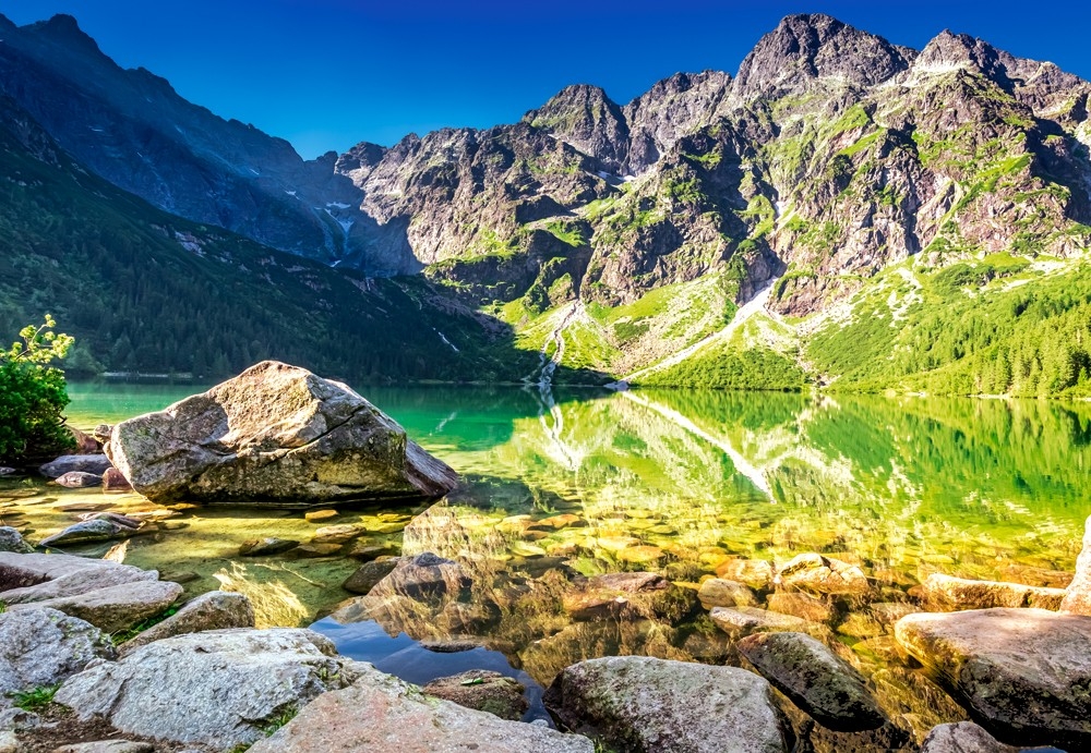 Lever du Soleil sur Morskie Oko, Pologne