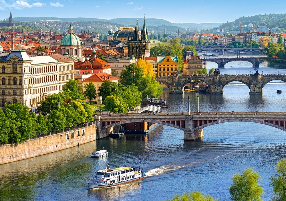 Vue des Ponts de Prague