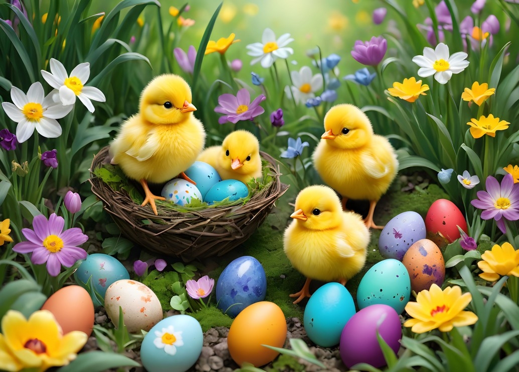 Poussins de Pâques