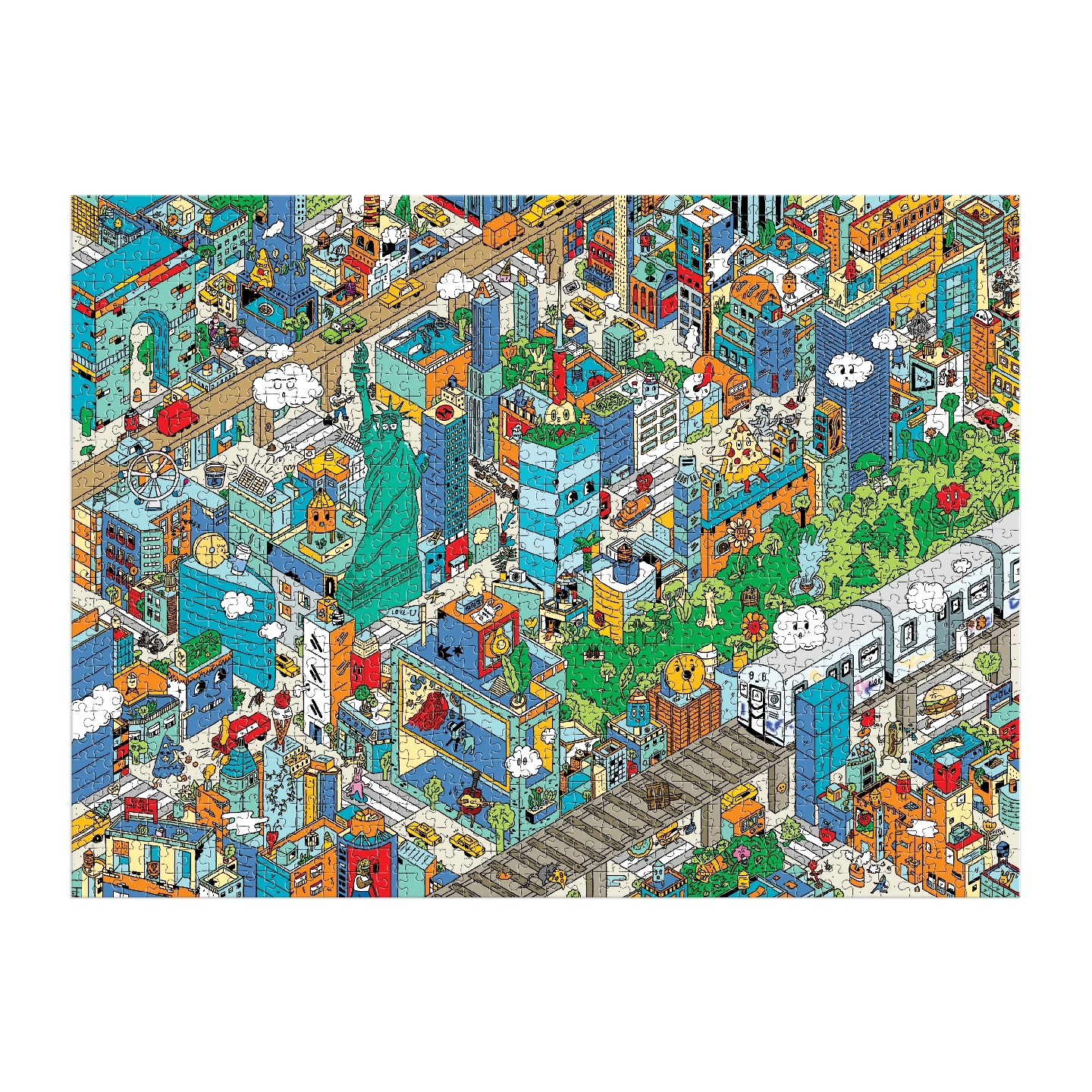 Découverte de la Ville de New York Puzzle de 1000 Pièces - à Chercher et à Trouver