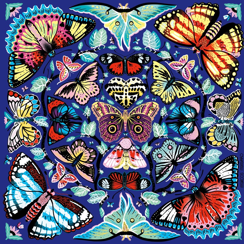 Kaleido-Papillons - Puzzle Familial de 500 Pièces