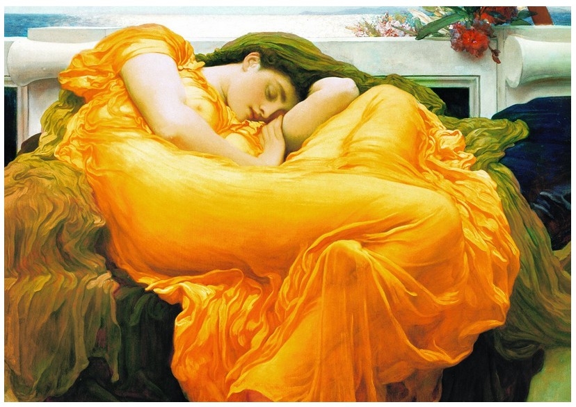 Frederick Lord Leighton : Flaming June