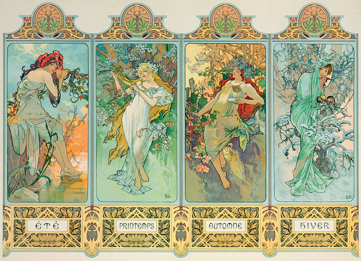 Mucha Alfons : Four Seasons