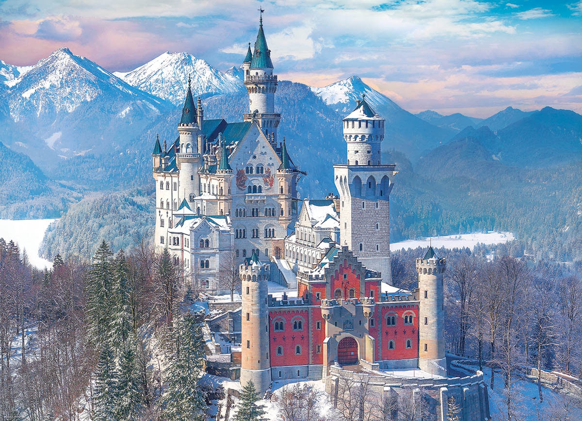 Neuschwanstein en Hiver, Allemagne