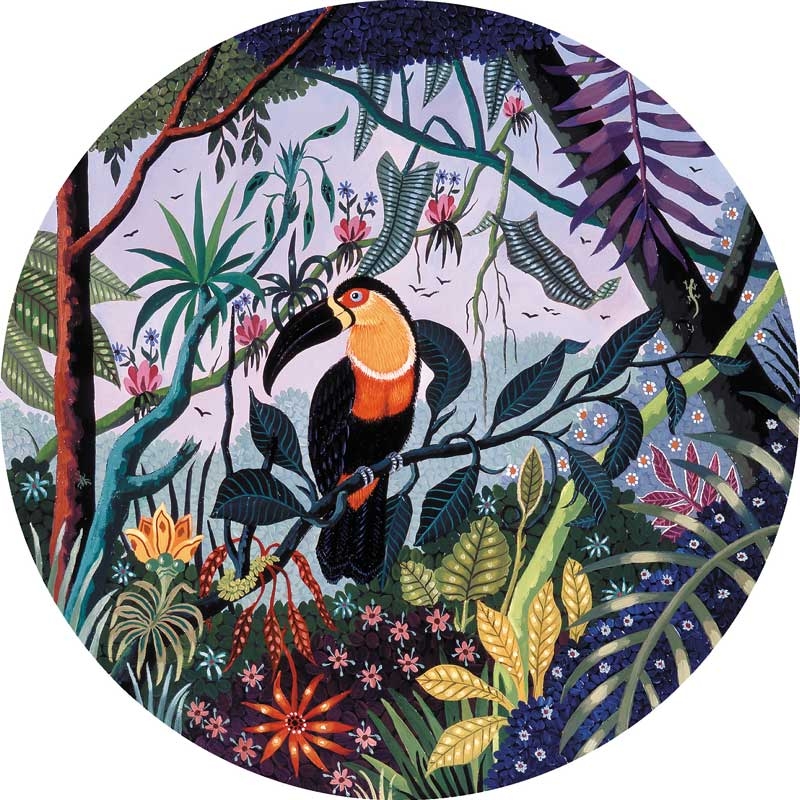 Puzzle en Bois Découpé à la Main - Toucan Ariel