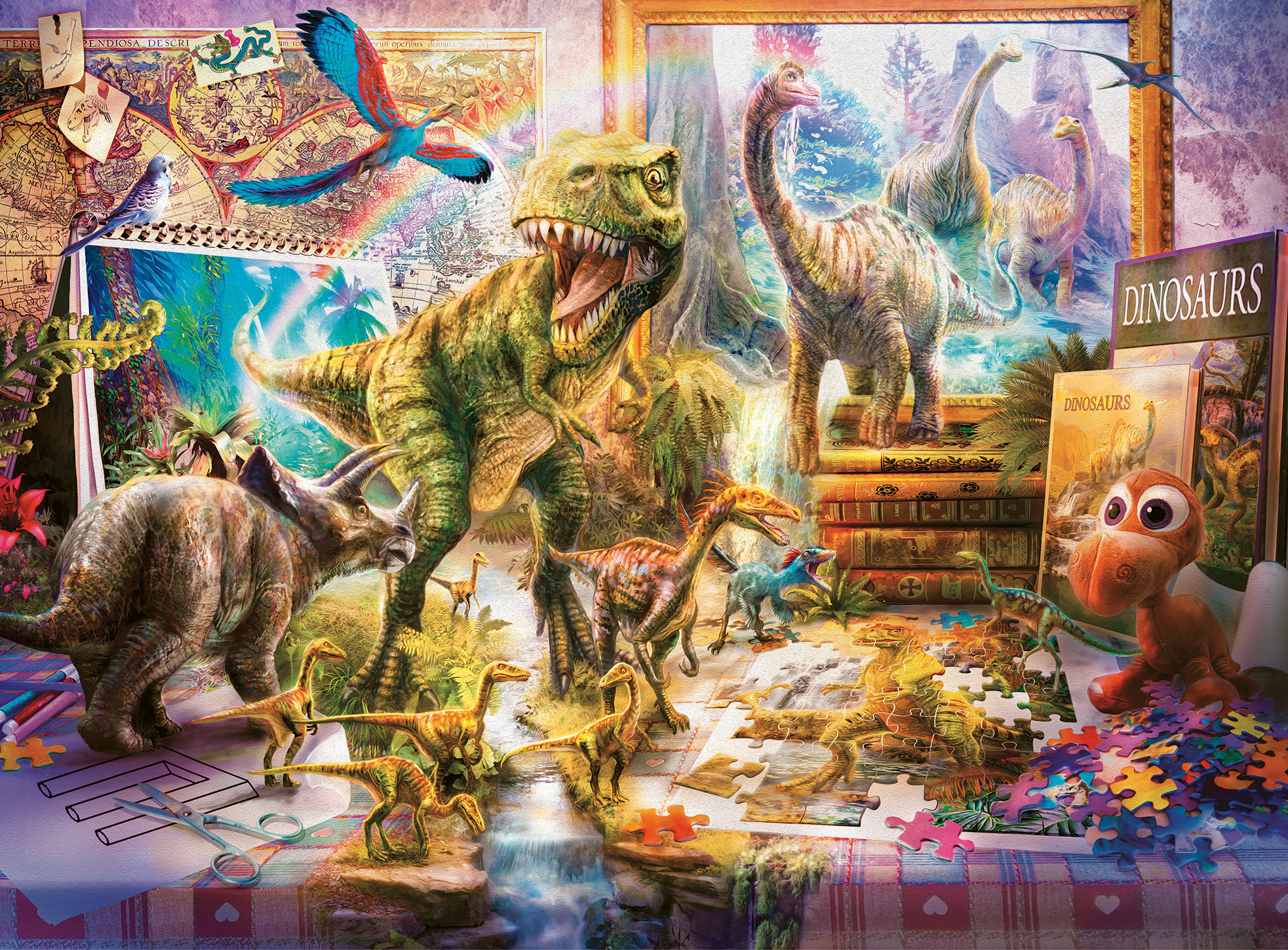 Pièces XXL - Dinosaures dans la Chambre